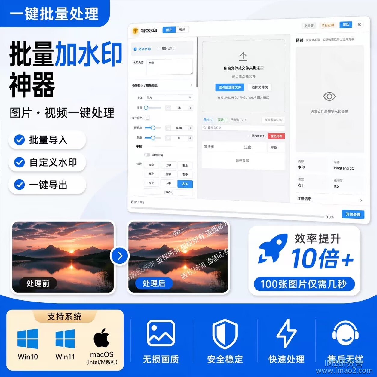 银杏水印